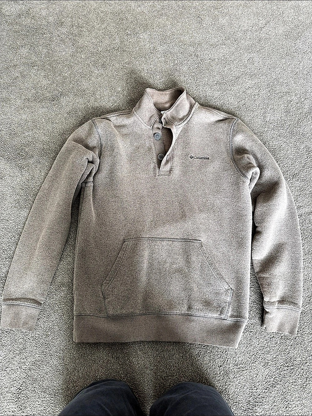 Columbia button Pullover Gray
